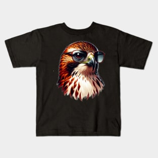 Cool Red Tailed Hawk Kids T-Shirt